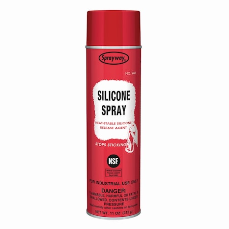 Sprayway Silicone Spray, 11 oz Aerosol Spray, 12PK SW946